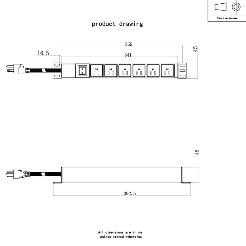 6 tapaa US Horizontal Switched Rack Pdu 1U